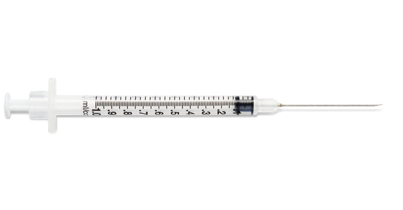 UltiCare Low Dead Space Syringes 1 mL 38.1mm (1-1/2